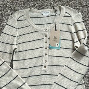 Prana long sleeve Milani Henley, nwt